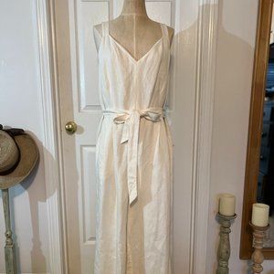 NWT Loft ivory jumpsuit